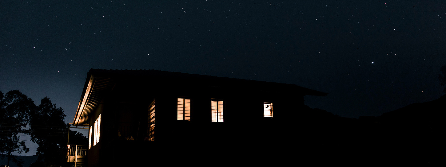 Haus mit Strom trotz Stromausfall