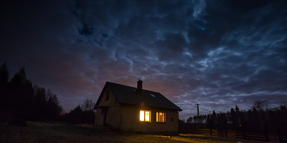 Haus mit Strom trotz Stromausfall dank PV